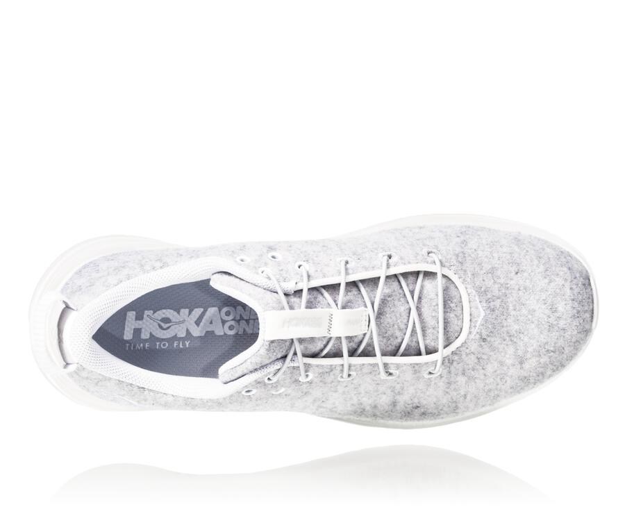 Chaussure Running Hoka One One Hupana Flow Wool Femme - Grise - FVP-642370